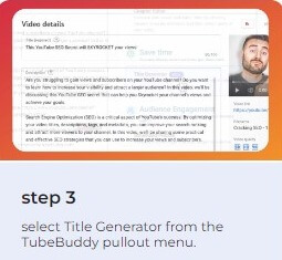 TubeBuddy's AI Title Generator Best help for YouTube channels