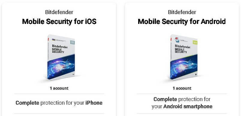 Bitdefender protection for IOS and Android